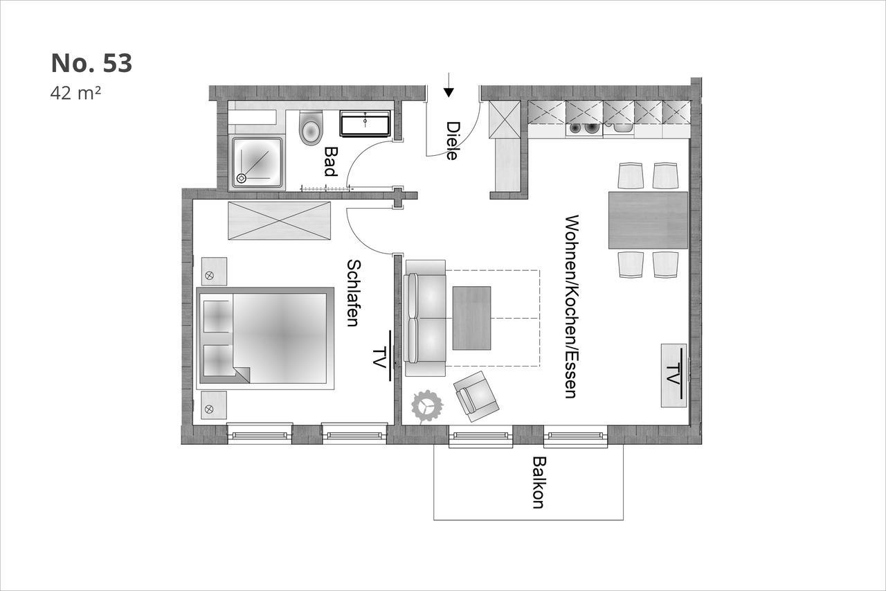 Apartamento Min Hüsung by Rujana Binz Exterior foto